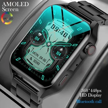 2022 Naujas NFC Smartwatch Vyrų AMOLED HD Ekrane Visada Rodomas Laikas 