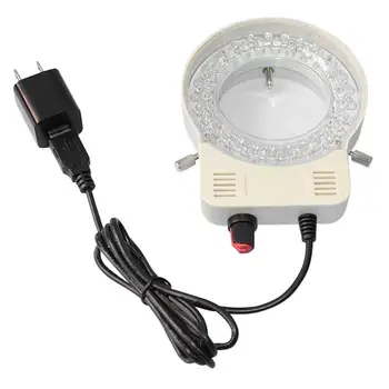 48 LED SMD USB Reguliuojamas Žiedo Žibintas šviestuvas Lempa Pramonės Mikroskopu Pramonės Kamera didinamasis stiklas 110V-220V 3W-5W