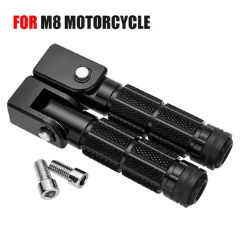 8mm M8 Motociklo Sulankstomas Koja Vinys, Aliuminio Lydinio, Dviratį, Motociklą Lankstymo Pakojos Footpegs pakojų Vinys