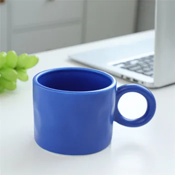 Amerikos pusryčių kavos puodelio Šiaurės ins buitinių paprastas didelis žiedas rankena puodeliai, kavos puodeliai, keramikos didelis ausų pieno puodelis vandens, puodelis