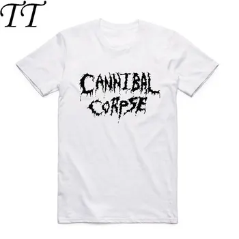 Azijos Dydis Vyrų Spausdinti Death Metalo grupės Cannibal Lavonas Mados Marškinėliai Vasaros Atsitiktinis O-Kaklo trumpomis Rankovėmis Homme T-shirt HCP997