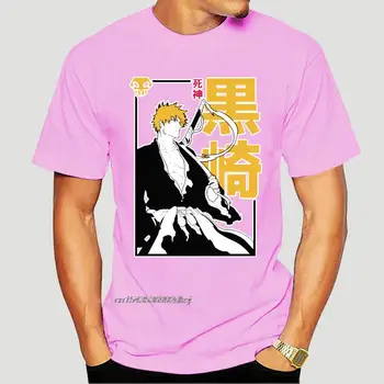 Balinimo Ichigo T-Marškinėliai Vyrams Kurosaki Anime Hitsugaya Toushirou Kuchiki Medvilnės Marškinėliai trumpomis Rankovėmis T Shirts Vasaros 5418A