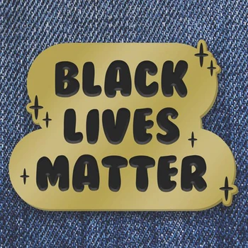 BLM Emalio Pin 100% Pelną Paaukoti, kad Juodas Gyvenimo Klausimas