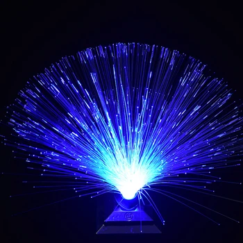 Daugiaspalvis LED Optinio Pluošto Lempos Naktį Šviesos Romantiška RGB spalvotu LED USB Atmosfera Lempos Žvaigždėtas Dangus Vestuves Apdaila