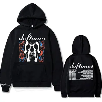 Deftones Band Albumo Alternatyvaus Roko Harajuku Hoodie Streetwear Vyrų Mados Aukštos Kokybės Marškinėlius Mens Negabaritinių Kaukolė Hoodies