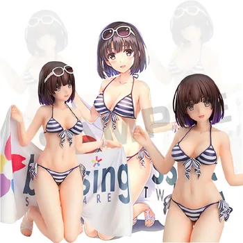 Kaip Padidinti Nuobodu Draugei Kato Megumi maudymosi kostiumėlį, PVC Anime Pav Žaislo Modelis Lėlės Suaugusiųjų Dovanų Kolekcija