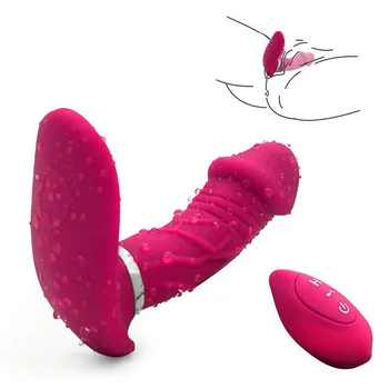Klitorio stimuliacija, AV vibratorius Multi-dažnio vibracijos moterų dėvi vibruojantis kiaušinis, nuotolinio valdymo pultu USB įkrovimas