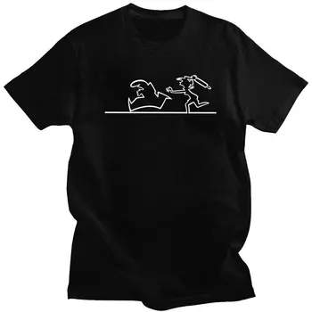 La Linea Man Padėti Tshirts Vyrams trumpomis Rankovėmis Grafinis Marškinėliai Stilingas Animuota Komedija, T-marškinėliai, Įrengtos Minkštos Medvilnės Tee Viršūnes Drabužiai