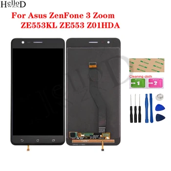 LCD Ekranas Asus ZenFone 3 artinimas ZE553KL ZE553 Z01HDA LCD Ekranas Jutiklinis Ekranas skaitmeninis keitiklis Asamblėjos atsarginės Dalys