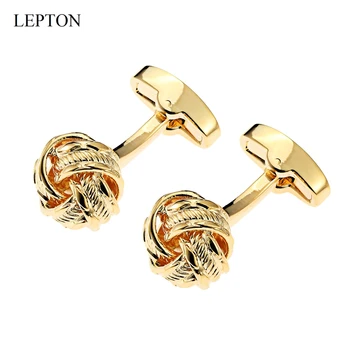 Lepton Metalo Mazgas rankogalių segtukai už Mens Mados Dizaino Naujumo Mazgų Rankogalių segtukai Žmogus, Verslo prancūzų Marškinių Rankogaliai Cufflink gemelos