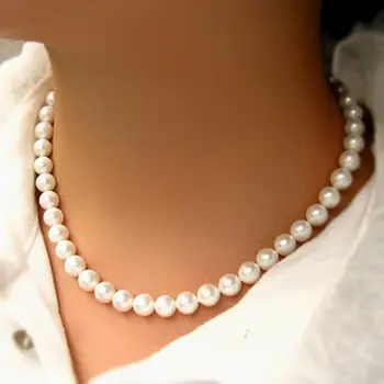 Mados Elegantiškas Imitacija, Perlų Karoliai Temperamentas Populiarus Perlų Vėrinį