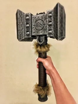 [Metalo Pagamintas] 1:1 55cm WOW full metal Doomhammer Ginklas Plaktukas kolekcijos modelis suaugusiųjų cosplay Kostiumas šalis dovana 10kg