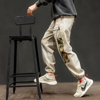 Multi-pocket 2023 Haremo Kelnės Vyrams Streetwear Punk Krovinių Ziajać Hip-Hop Atsitiktinis Kelnės Poilsiu Hombre