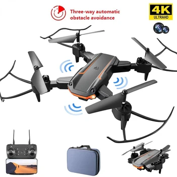 Naujas Mini Drone 4K HD Kamera, Trys-taip Infraraudonųjų spindulių Išvengti Kliūčių Aukštis Hold Režimu, Sulankstomas RC Quadcopter Berniukas Dovanos