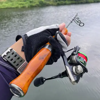 Nešiojamų meškere Ul Greitai-reguliuojamas Ultralight Nuimamas Ištraukiamas Nerūdijančio Plieno Suvilioti Lazdele Žvejybos Reikmenys