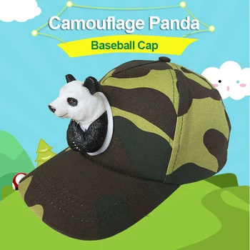 Pavasarį Pramogų Parkas, Tėvų-Vaikų Animacinių Filmų Panda Aukštos Kokybės Kamufliažas Bžūp Beisbolo Kepurės Vaikams Kalėdų Dovana Unisex Skrybėlę