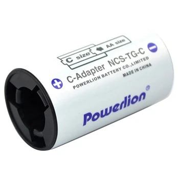 Powerlion C Dydžio, Baterijos, Adapteriai, AA-C Dydžio Baterija Tarpiklis Konverteris Atveju Naudoti Su AA Elementų - 4 Pack