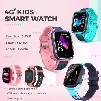 Smart Žiūrėti Vaikai 4G Vandeniui Žiūrėti HD Balso Skambučio Kamera Smartwatch SOS Vaikų GPS Vieta Studentams, Berniukas, Mergaitė Žiūrėti
