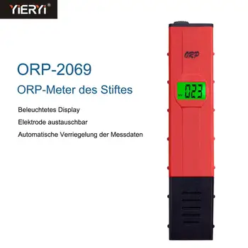 Yieryi NAUJAS ORP-2069 LCD Skaitmeninis Tipas Raudonas Rašiklis, Testeris Vandens Kiekis Baseinas Testeris ORP Matuoklis Su Apšvietimu Vandenilio Generatorius