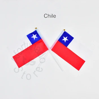 Čilė 14*21cm 10piece vėliavos Banner Kabo vėliavos Namų Puošybai vėliavos Grotelės Lenktynių Žaidimas vėliavos