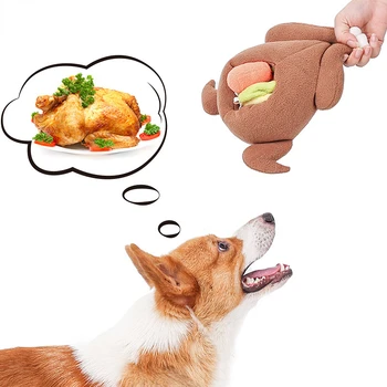 Įdaryti šunelis nosies Įdaryti žaislas maisto apmokyti IQ šunį kramtyti Squeaky žaislų, Mielas gyvūnas veiklos terapijos žaidimai